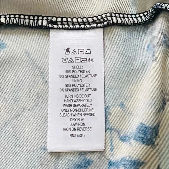 CYNTHIA ROWLEY Women’s Floral Print Velvet Burnout Sleeveless Shift Dress Size L - Picture 9 of 9